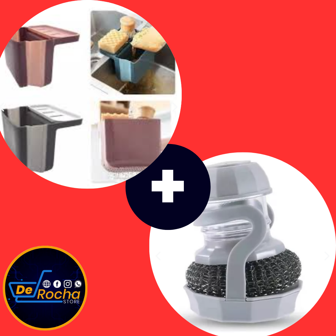 combo cepillo jabon+caneca cocina plegab